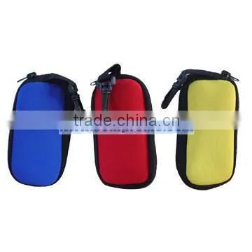Custom neoprene eyewear case sport boating sunglasses holder pouch with carbiner