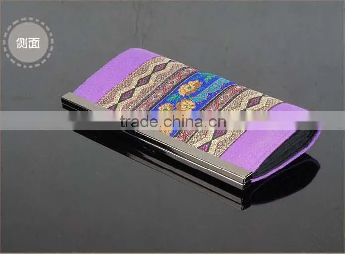 National vintage lady clutch tote hand purse girls beautiful money clip wallet