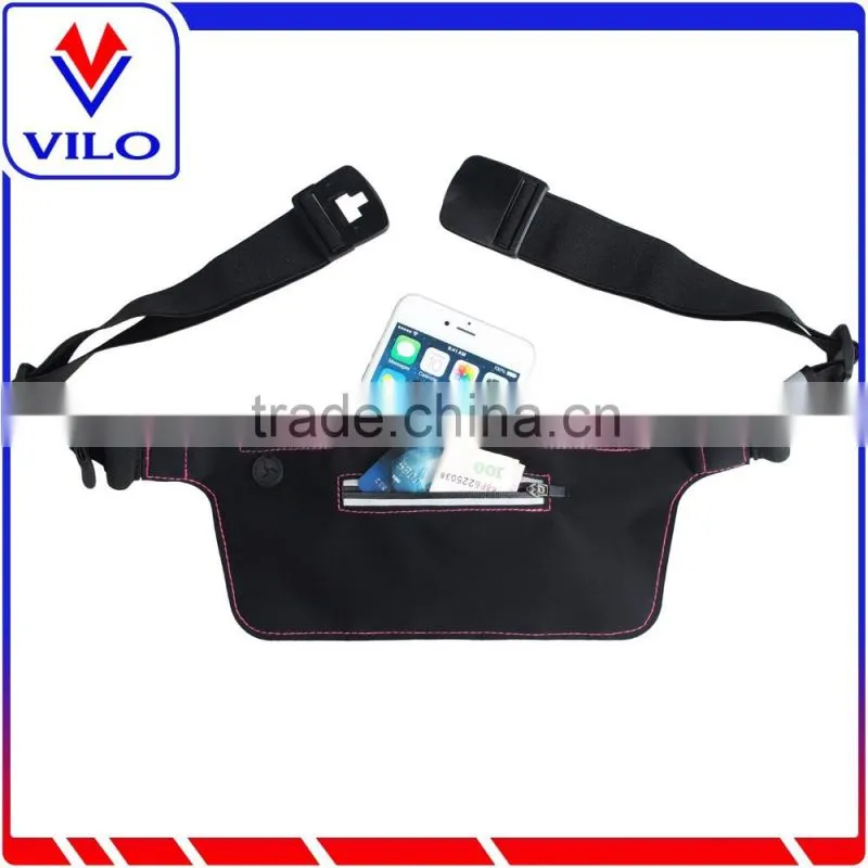 Hot selling Reflective Sports water resistant waist bag runner belt