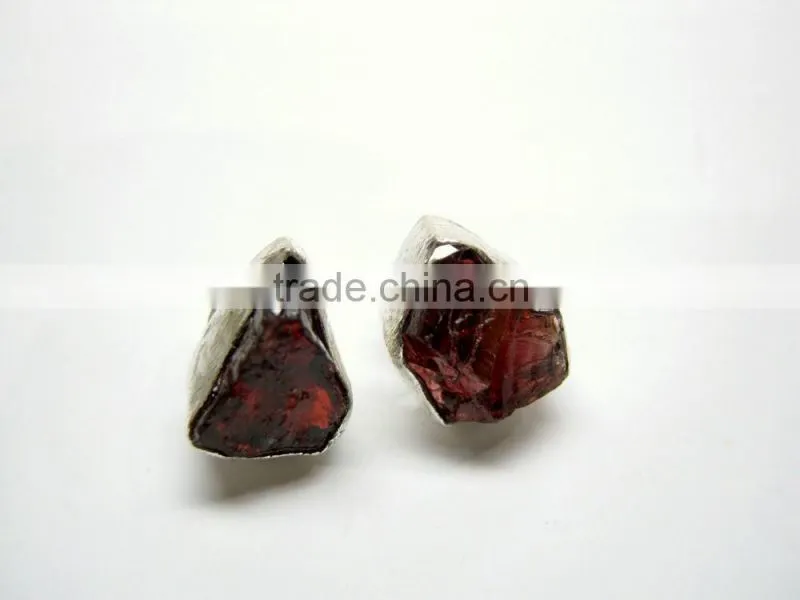 Tanzanite Raw Gemstone Stud 925 Sterling Silver Earring Jewelry, Rough Gemstone Stud Earring, Designer Gemstone Jewelry