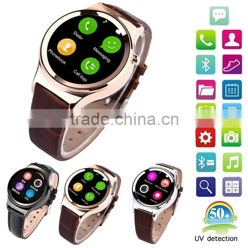 2016 New Arrival Support SIM SD Card Bluetooth WAP GPRS SMS MP3 MP4 USB For iPhone And Android Smart Watch T3 Smartwatch