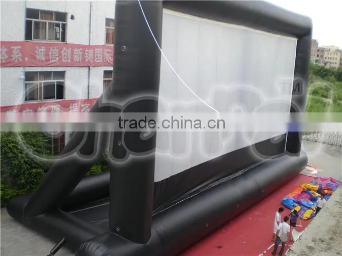 Commercial hot sales rear projection inflatable movie screen