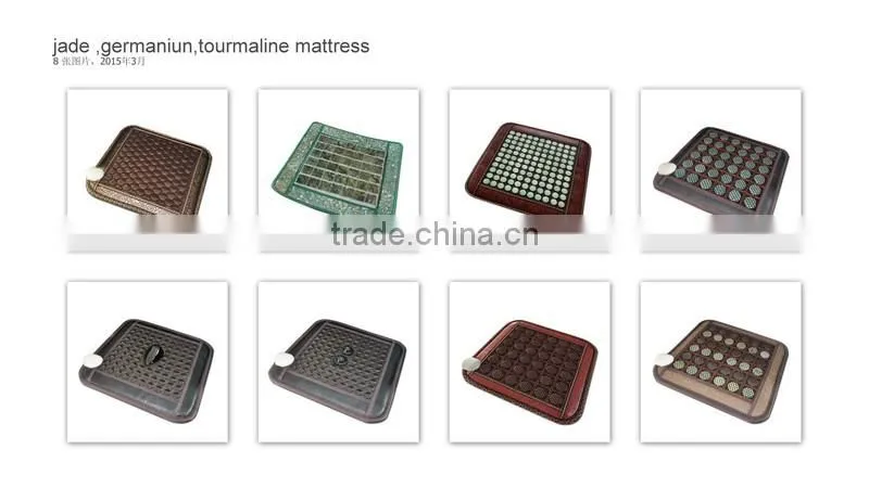 led photon light mat germanium maifan clay tourmaline ceramic Far infrared thermal heating therapy stone mattress pad