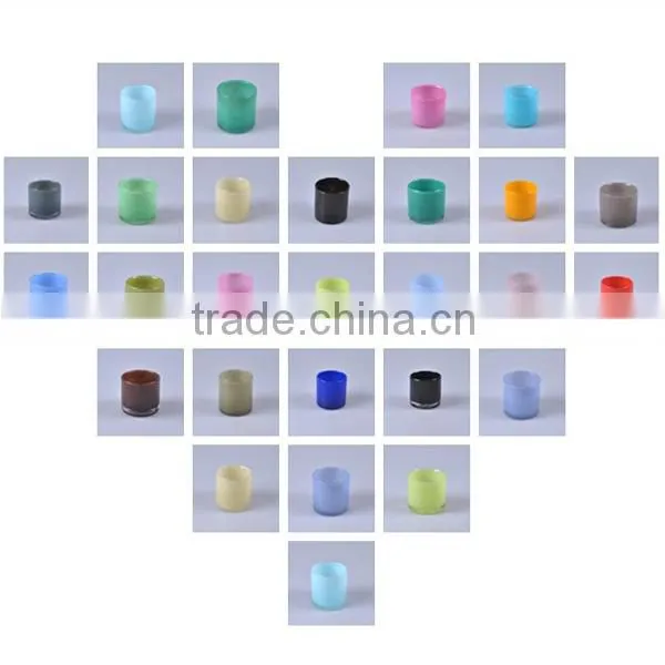China Wholesale Custom Colored Glass Candle Holders