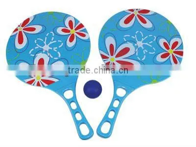 Sport set beach cloth racket with elastic ball