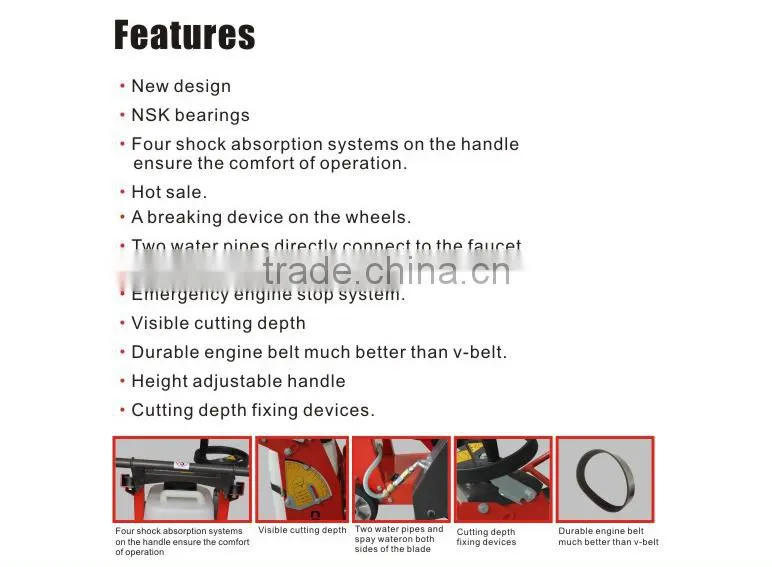 High quality portable electric concrete cutting saw blades