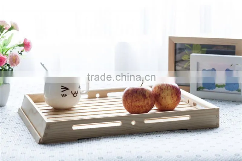 wood rectangular plates for bread