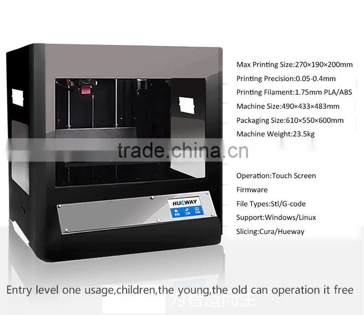 China high stable and speed FDM technology 3d printer china for promotion