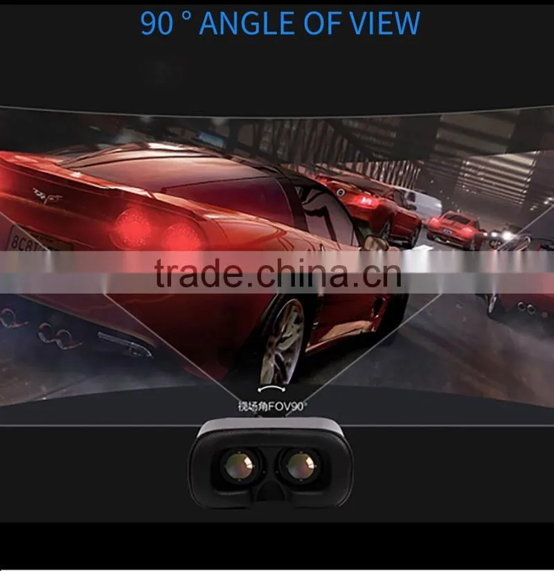 cheap price VR Box 3D Glasses With Remote For 3D Movie VR Headset Dropship