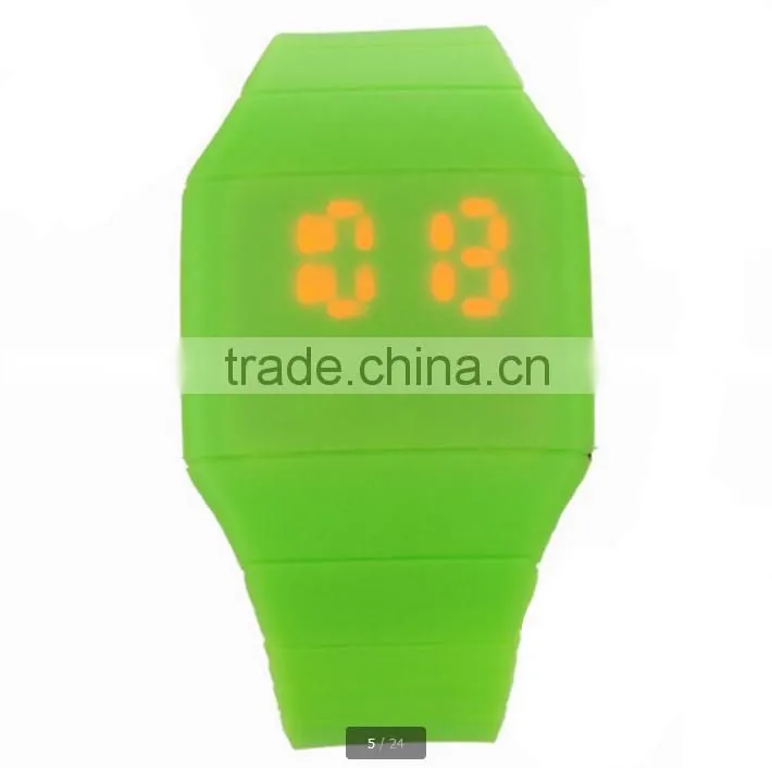 2013 silicone led touch screen watches