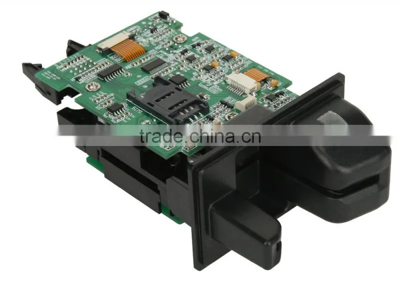 Manual insertion samrt card reader for Self-service Terminal hybrid card reader