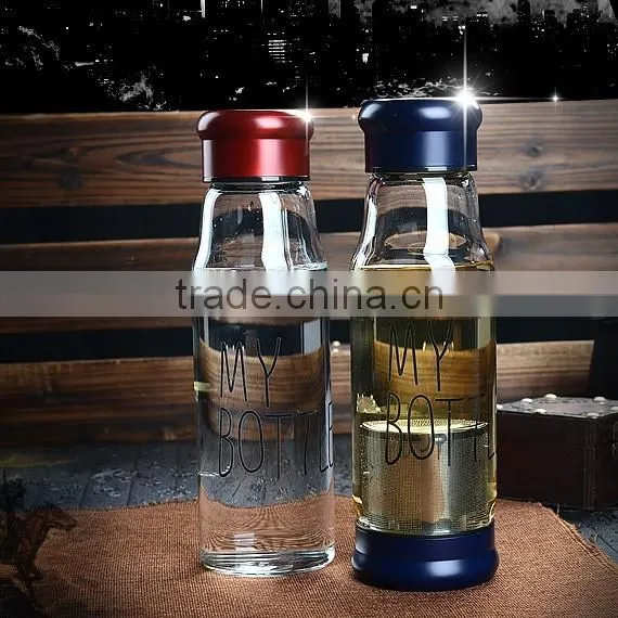 borosilicate water glass bottle