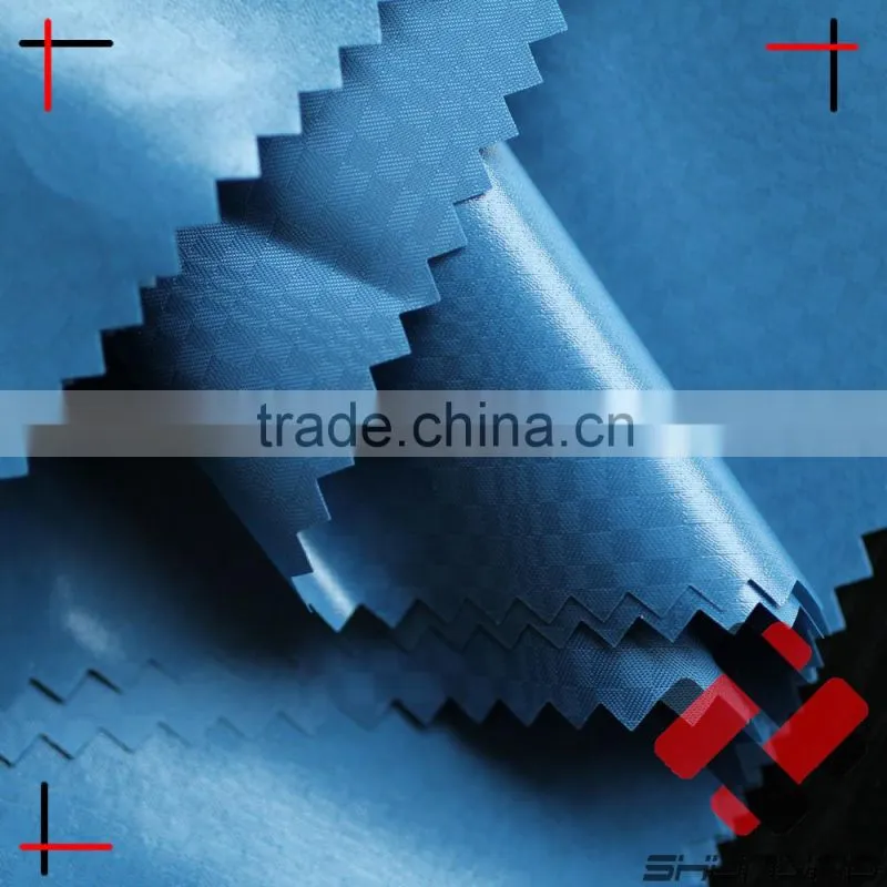 jacquard nylon taffeta fabric with shiny pu coating