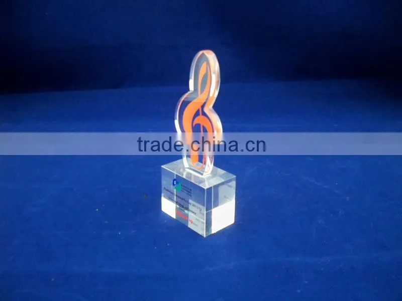Crystal trophy for academy music competition