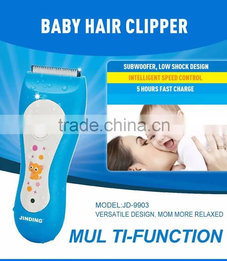 JINDING Electric Baby Kids Hair Clipper Ceramic Blade Rechargeable Shaver Trimmer Children Hair Cutting Machine