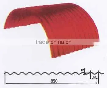 Tooth shape corrugated sheet bending machine