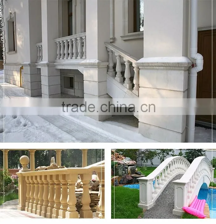 Beautiful Marble / Onyx / Granite / Limestone Natural Stone Baluster Railing