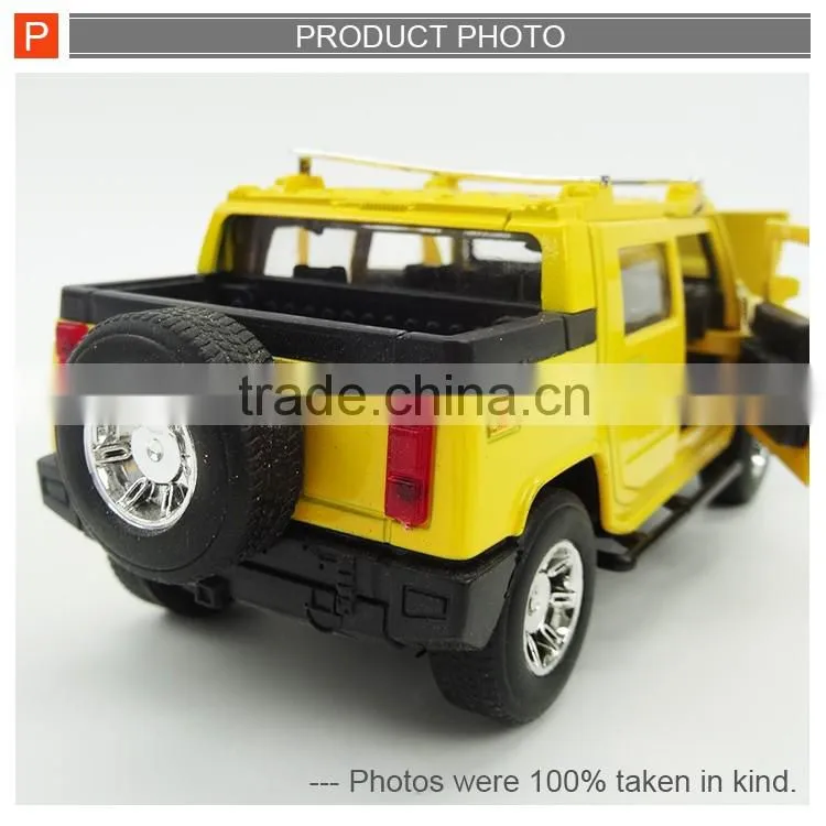 Pull back metal toy diecast jeep car with light