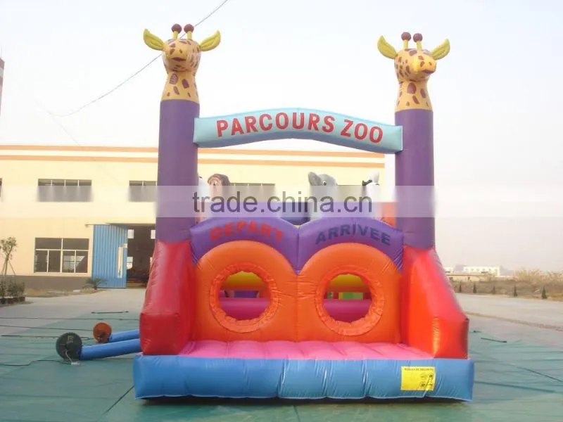 Commercial outdoor inflatable bouncer /inflatable slide bouncer /giant inflatable obstacle bouncer
