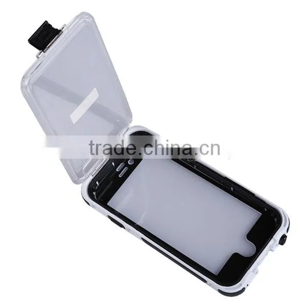 5.5 Inch Mobile Phone Case for iPhone 6 6S 6 Plus Waterproof Case Shockproof With Touched Fingerprint Recognition
