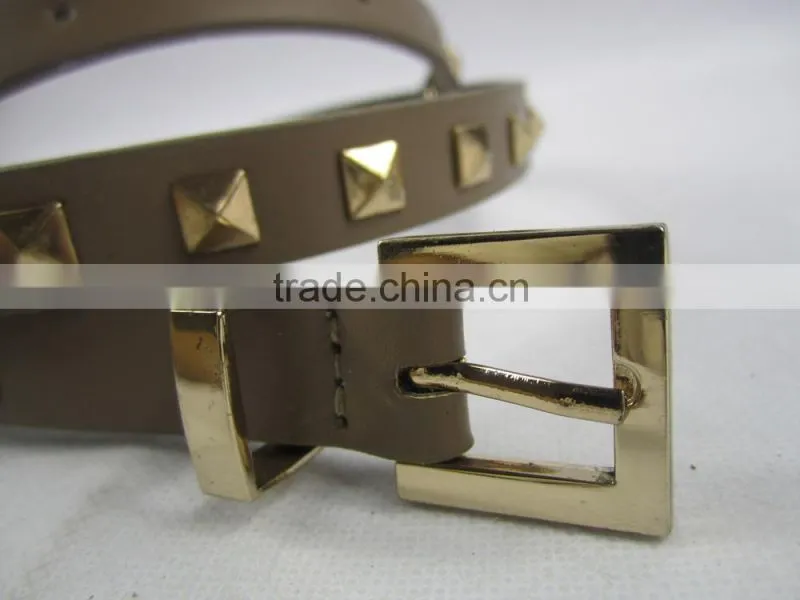 PU belt latest design metal pu belt for girls