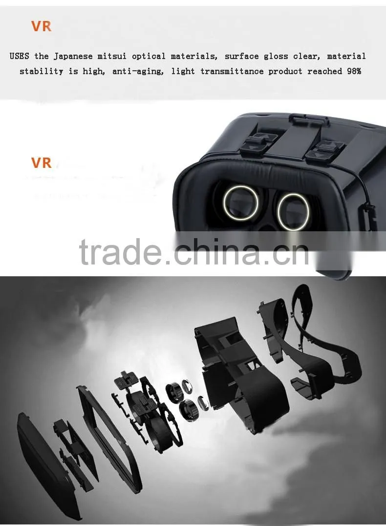 Mobile phone 3 d VR storm magic mirror Mobile phone 3 d virtual reality glasses glasses 3 d virtual cinema helmet