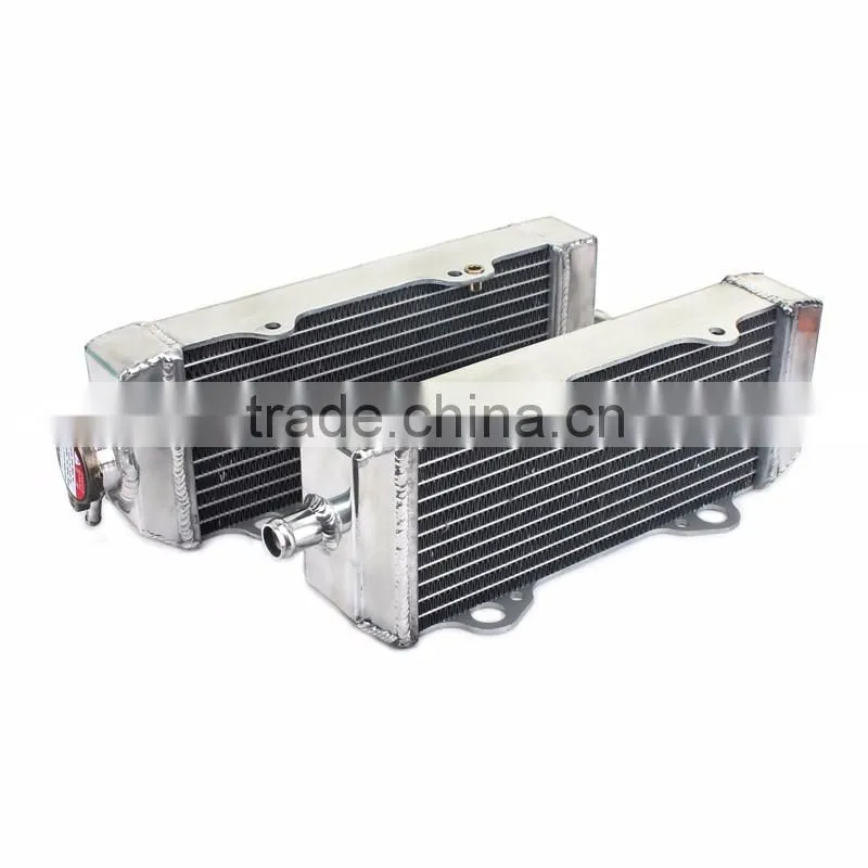 High performance brazd aluminum cooling parts motorcycle radiators for dirt bike