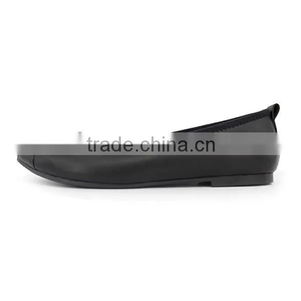 2016 New Model Simple Design Teenager Girls Pointed Toe Ballet Flat Shoes