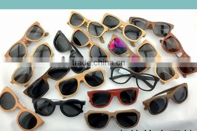 Handmade wood sunglasses skateboard wooden glasses eyewear frames in China high quality custom wood sunglasses