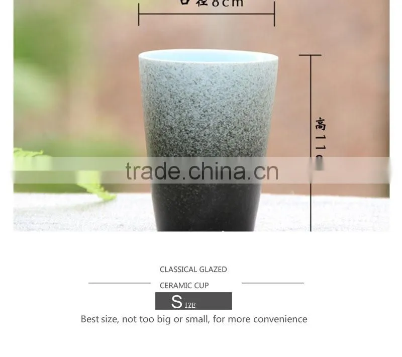 Natural color gradient ceramic tea mug CC-C070