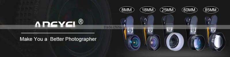 5 in 1 phone lens mobile phone camera wide angle macro fisheye zoom filter 5pcs camera lens set for iPhone Samsung Huawei