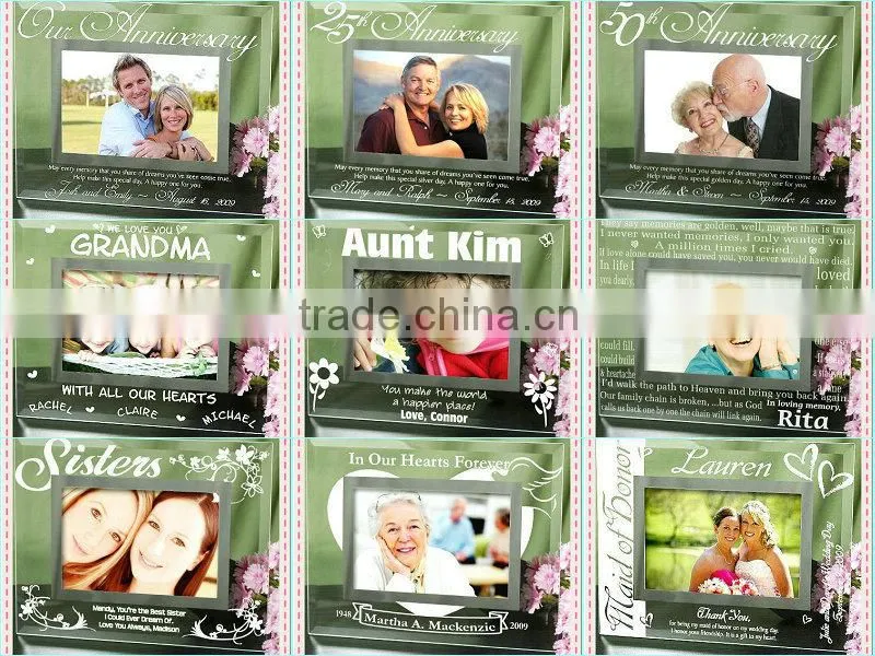 Funny Glass Sister Picture Frame For Party Decorative Gifts