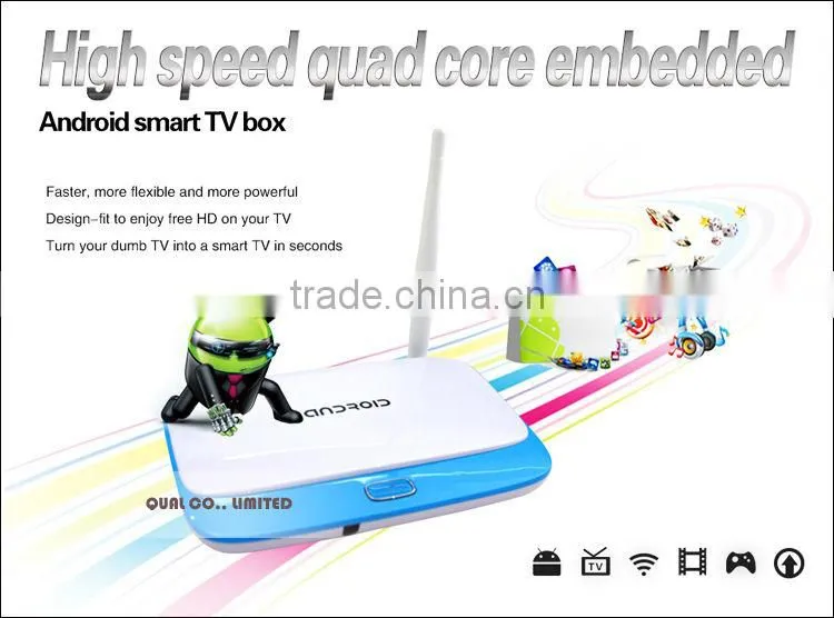 Smart tv box RK3188 wifi internet tv box 1080P XBMC Remote Control 2.0M 5.0M Camera Optional B