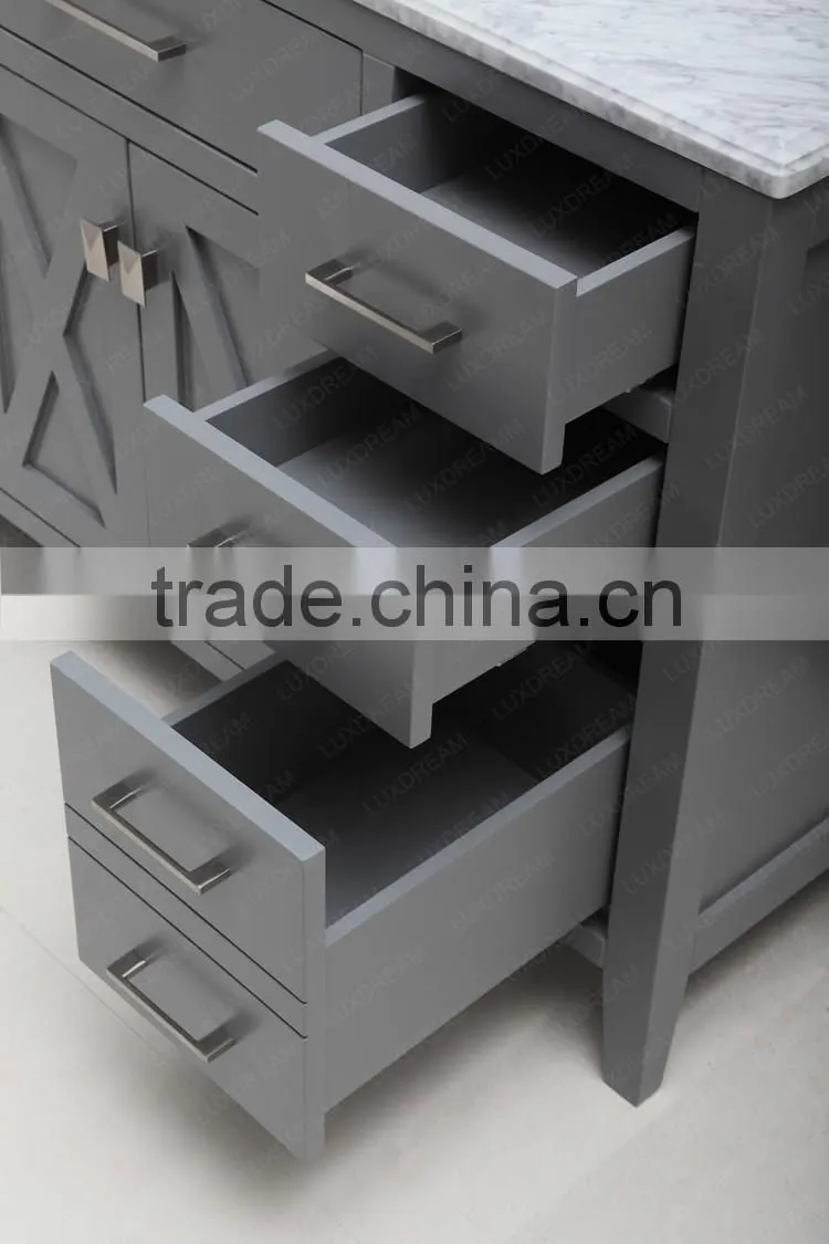 24" grey deluxe bathroom vanity with single CUPC sink