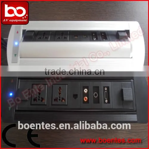 Conference Table Motorized Desktop Socket with AV Interface/Anchor Pop Up Box