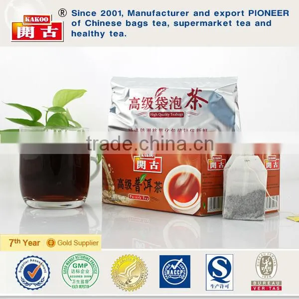 China loose mini old raw natural chinese yunnan puer slim tea puer tea bags puer tea
