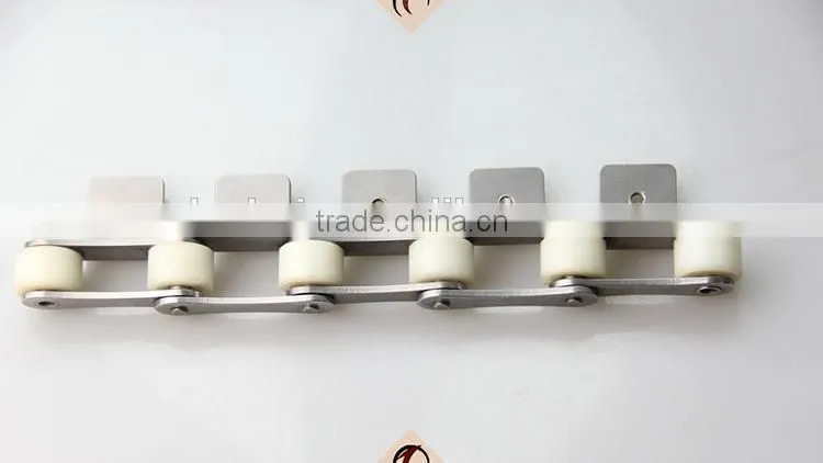 food conveyor chains duble pitch POM plastic chains conveyor chains with attachments