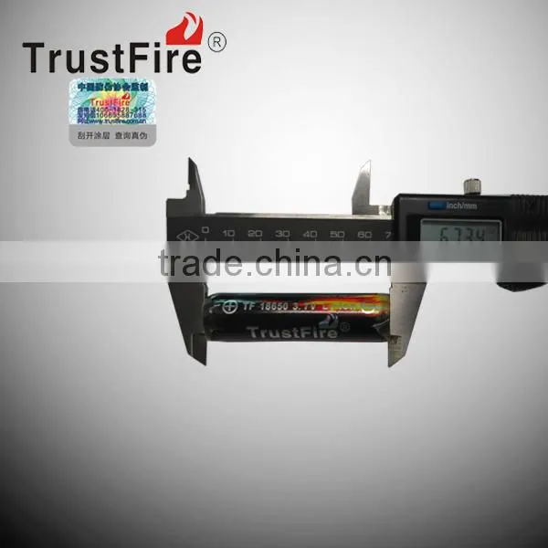 TrustFire 18650 li-ion rechargeable battery 2400mah 3.7v icr 18650 li-ion rechargeable battery good quality 1865 li-ion battery