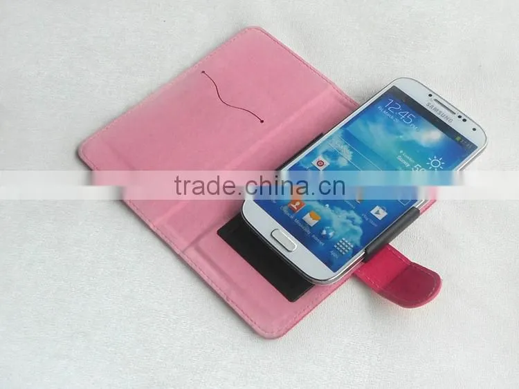 Jeans Style Canvas Leather Diary Phone Universal Case
