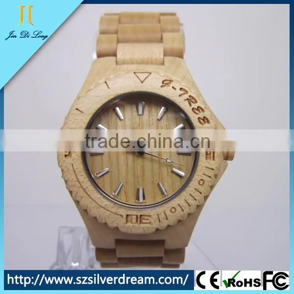 Fahional wrist branded vogue wholesale cheap men wood watches
