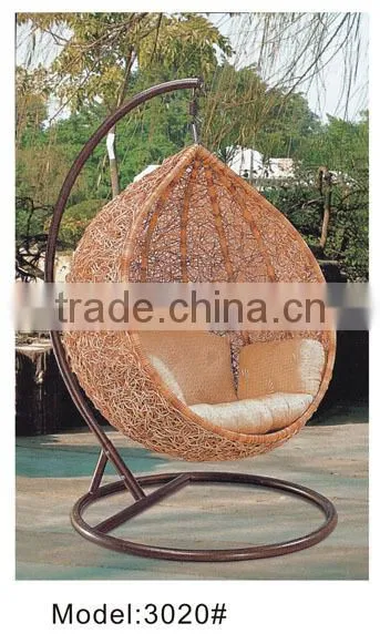 Outdoor heavy duty hammock garden rattan wicker swing chair