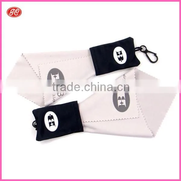 Key chain microfiber cleaning cloth key chain Suspension Microfiber Cloth with Key Chain