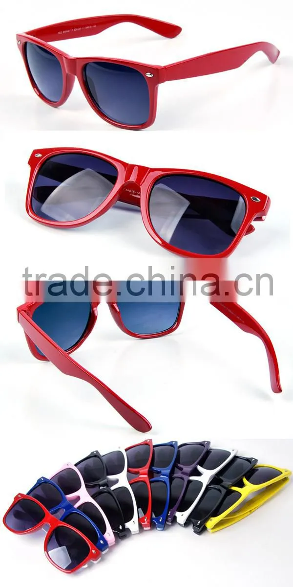 Cheap plastic color OEM sunglasses