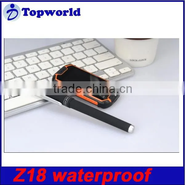 MTK6572 Dual Core Android 4.0 OS Waterproof Dustproof and Shockproof Mobile Phone Z18 with 2.5 inch Capacitive Touch Screen