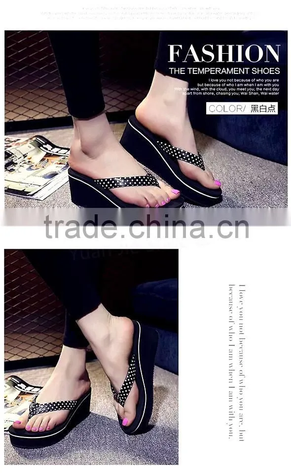 Populer Women platform Sandals on beach casual flip-flops