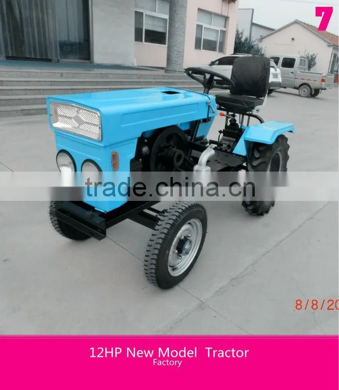 2014 hot sale cheap mini tractor 12hp for sale made in China
