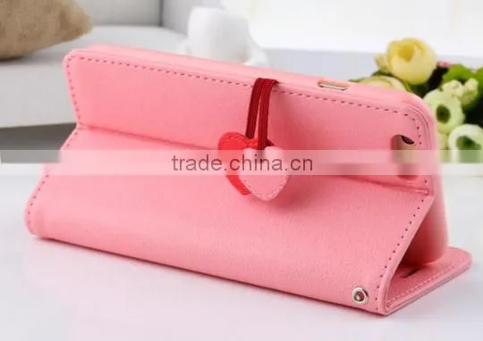 Magnetic Side Flip Book wallet cell phone case for iphone