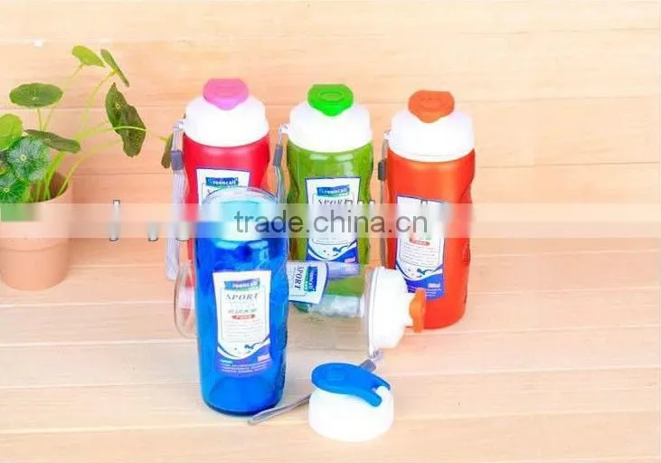 500ml glass sport shaker bottle with plastic cover