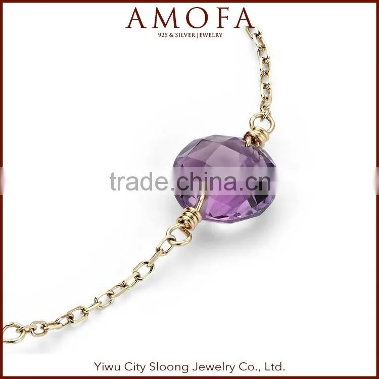 Korean Style 2016 New Design semi precious stone bracelet