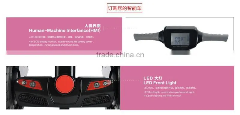 Odeway handle bar balance scooter A6 with LED screen
